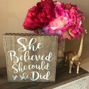 Decorative wooden sign